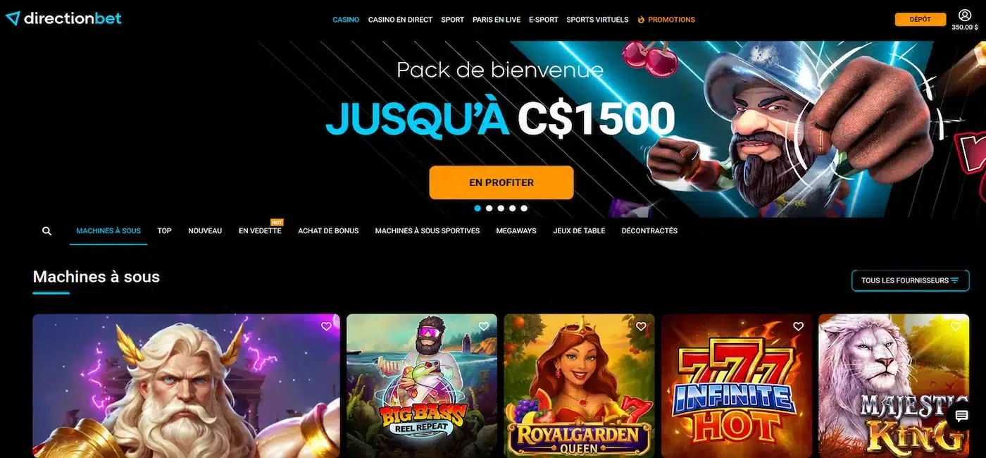 Directionbet casino en ligne